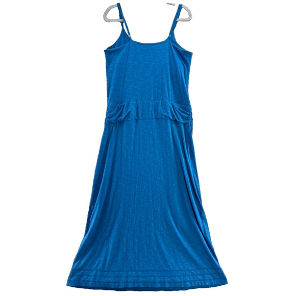 Toad&Co Dress Womens XL Blue Stretch Long Island Maxi Drop Waist Scoop Neck - Picture 5 of 15